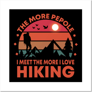 Hiking T - Shirt Design Posters and Art